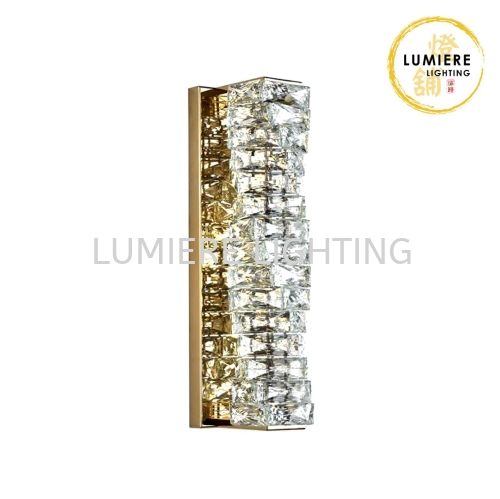 Post Modern Nordic Gold Luxury Crystal Wall Light