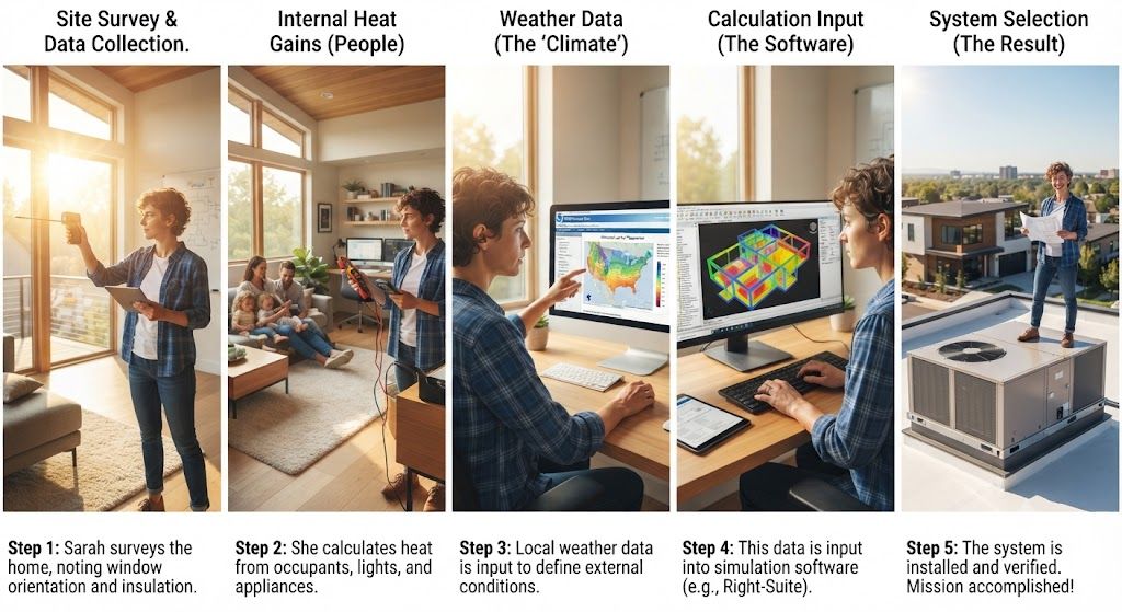 residential cooling load calculation procedure
