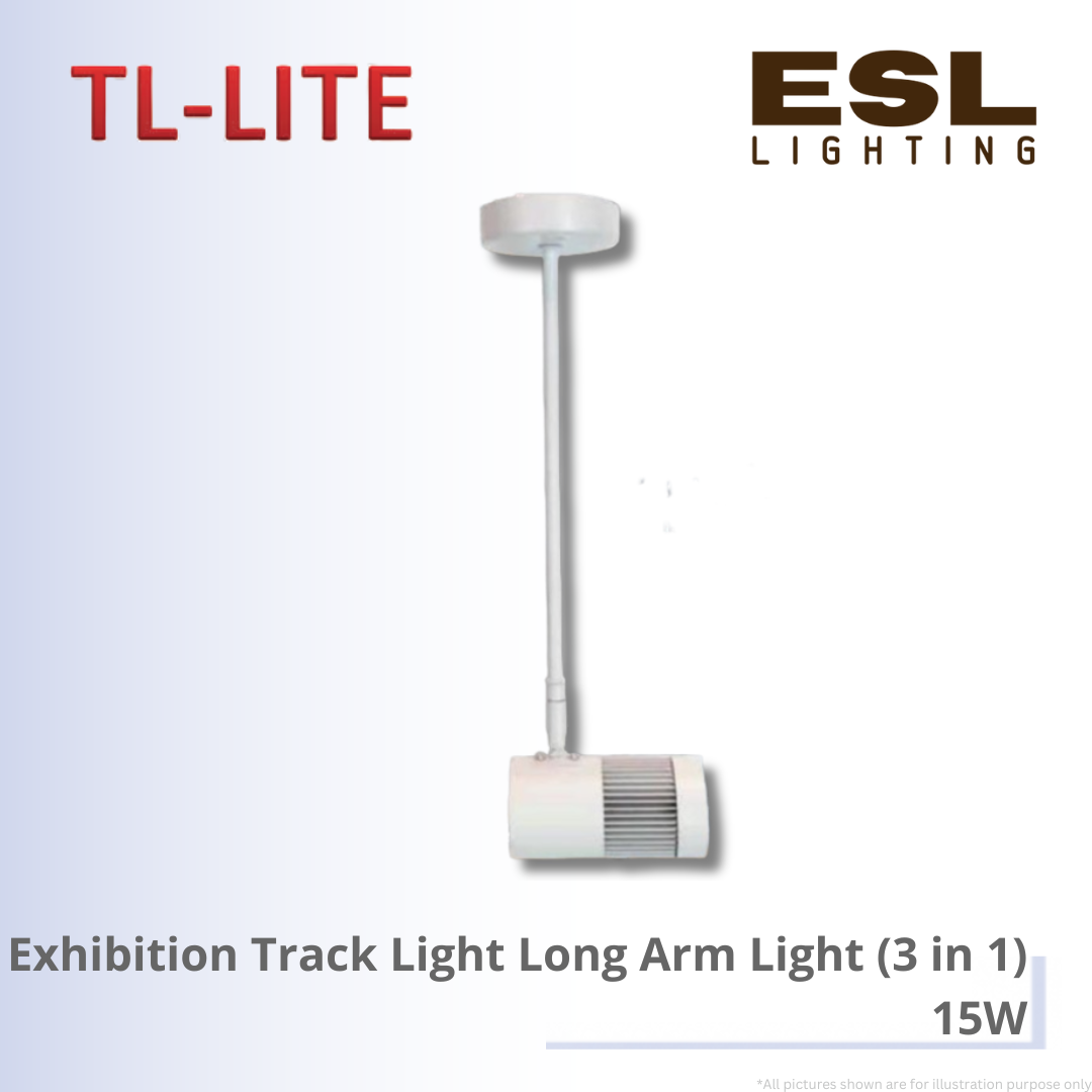 TL-LITE Exhibition Track Light Long Arm (3 in 1) - 15W