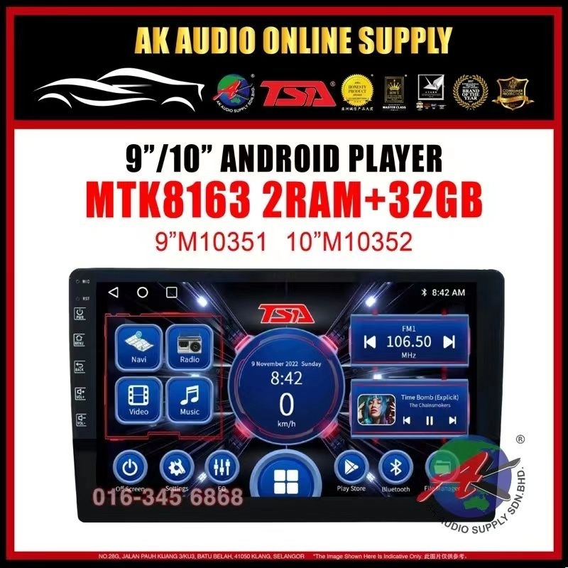 [ MTK 2+32GB ] TSA Nissan NV200 Android 9'' inch Car player Monitor