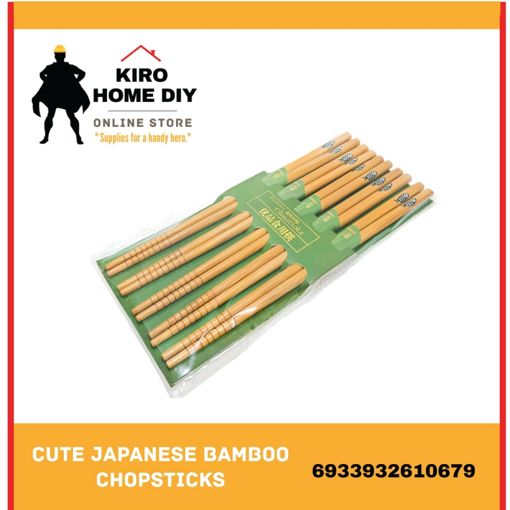 Cute Japanese Bamboo Chopsticks Reusable dishwasher safe  - 6933932610679