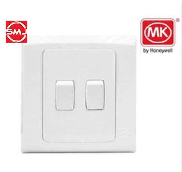 MK E8872W1WHI 2 Gang 1 Way SP Switch (SIRIM Approved)