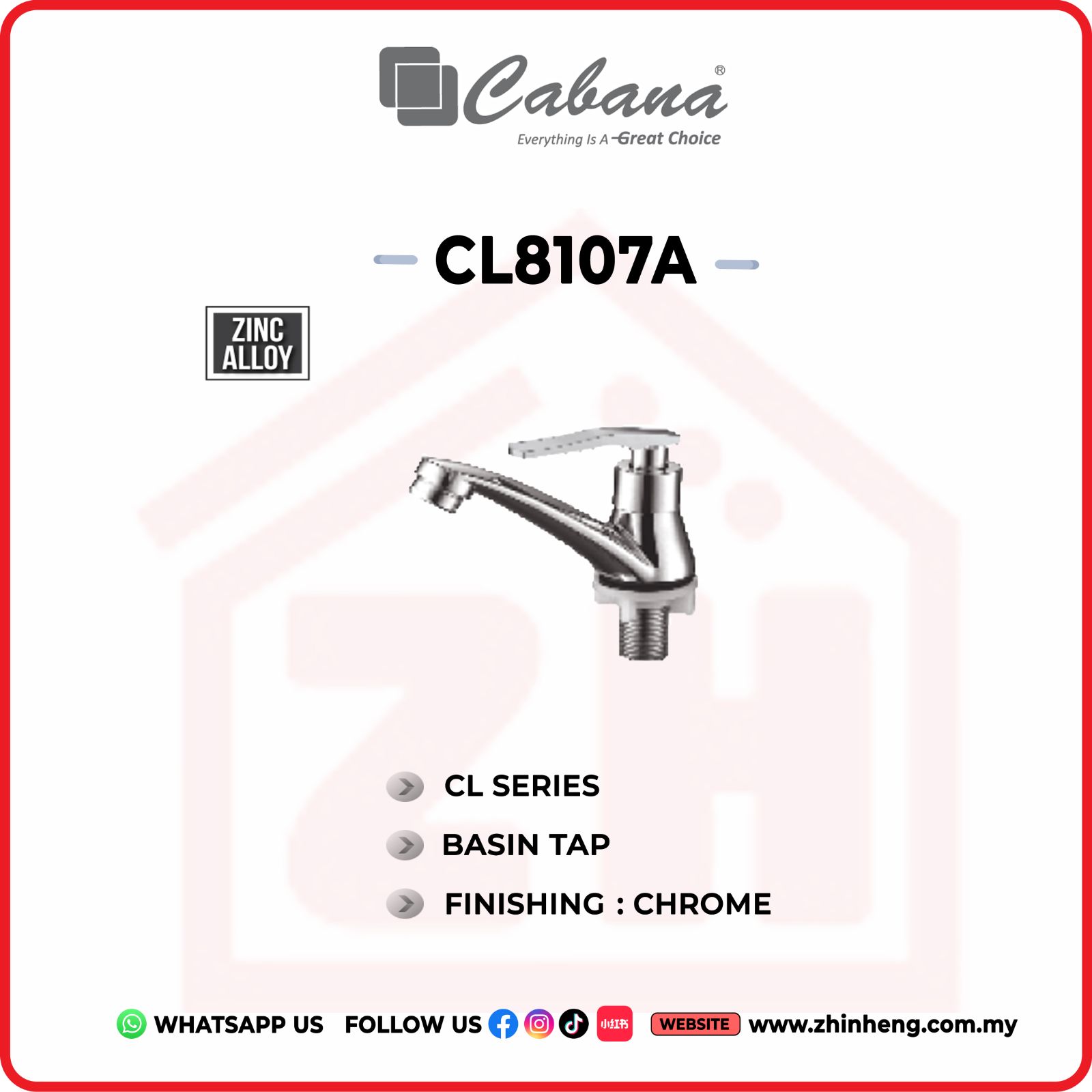 CABANA BASIN TAP  CL8107A