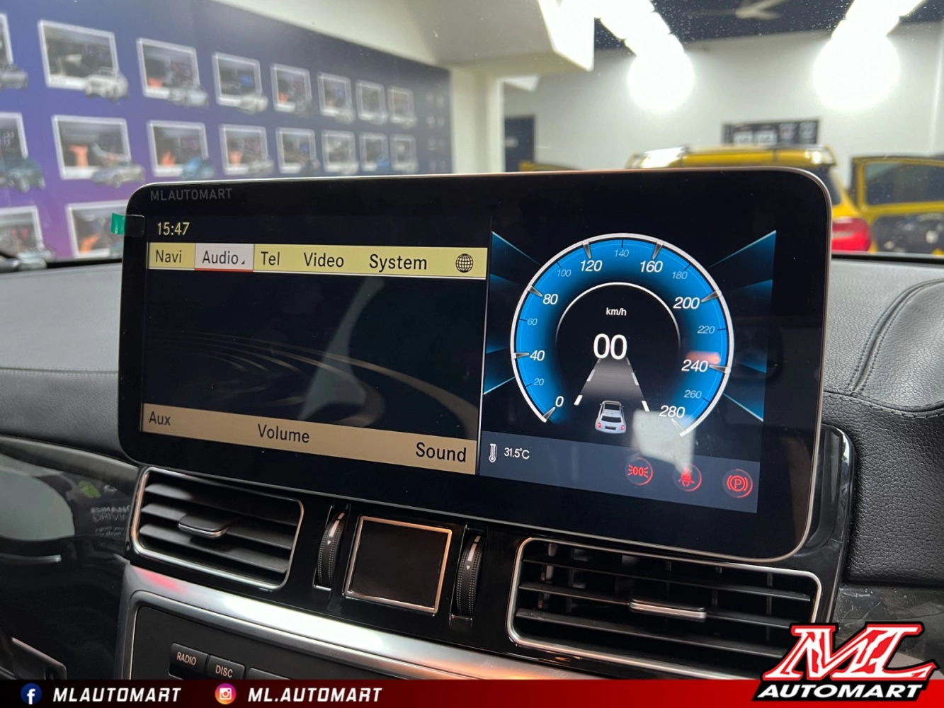 Mercedes Benz ML Class W166 Android Monitor (12.3")