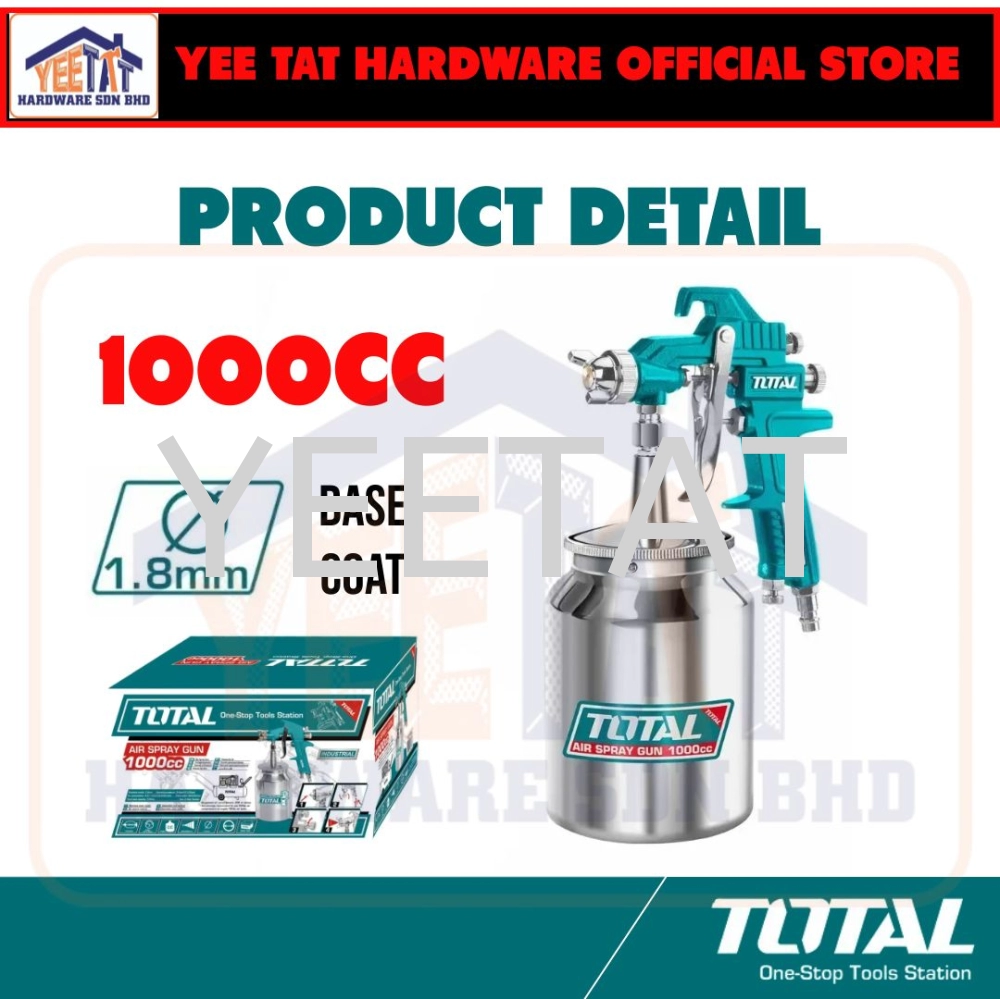 [ TOTAL ] TAT11005 AIR SPRAY GUN (1000CC)