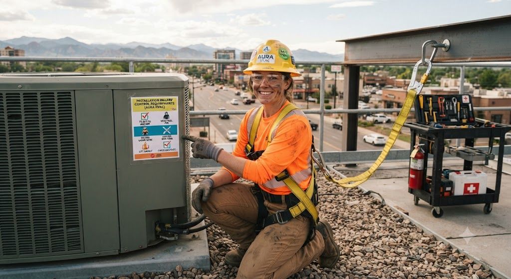 HVAC contractor installation hazard control requirements