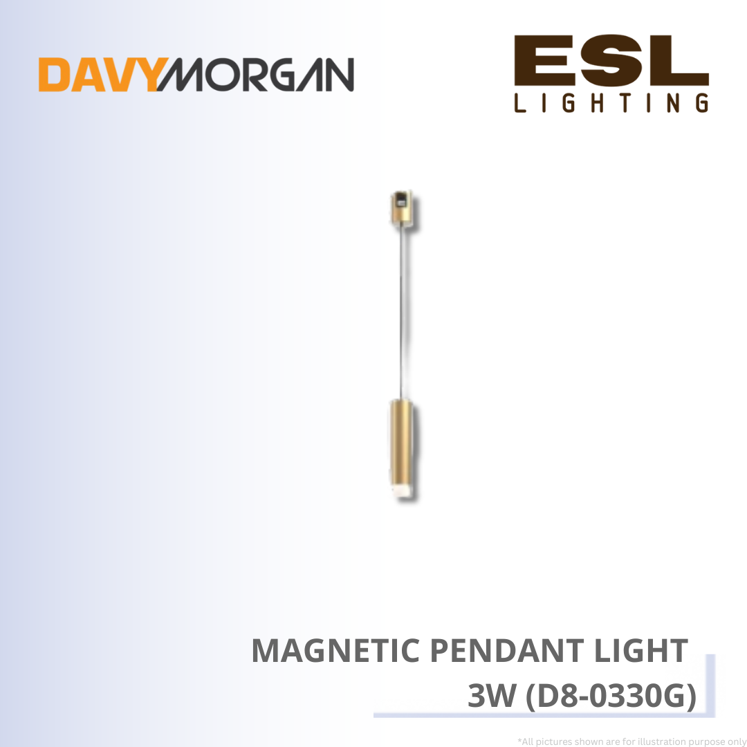 DAVYMORGAN Magnetic Pendant Light 3W -D8-0330G