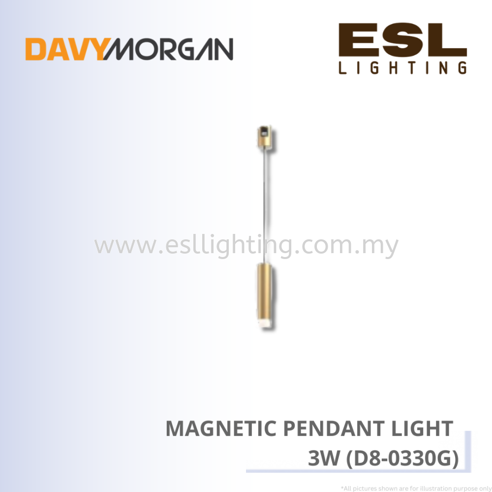 DAVYMORGAN Magnetic Pendant Light 3W -D8-0330G