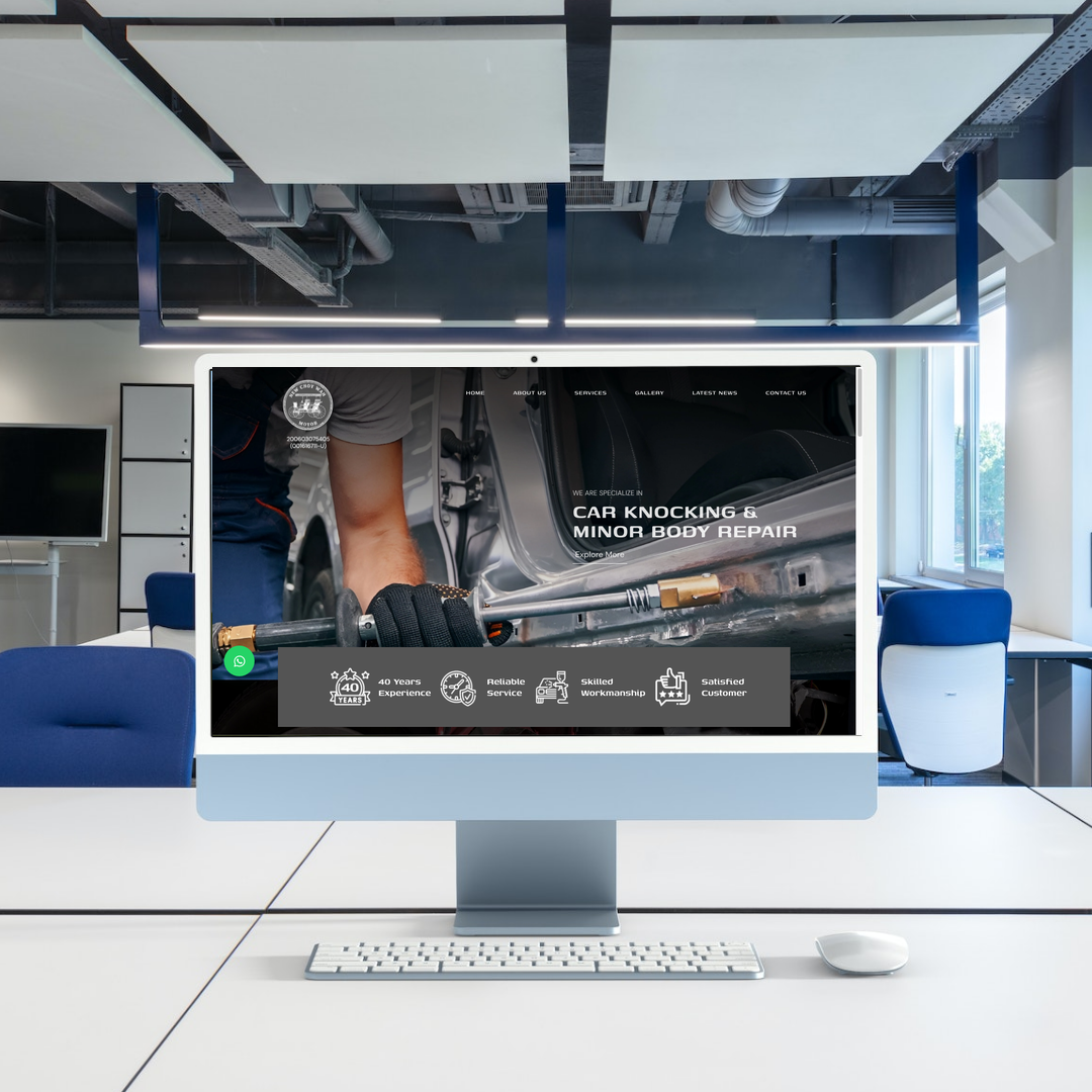 Auto Body Shop KL – New Choy Wah Motor Website Design & SEO Case Study | Car Body Knocking & Spray in Selangor