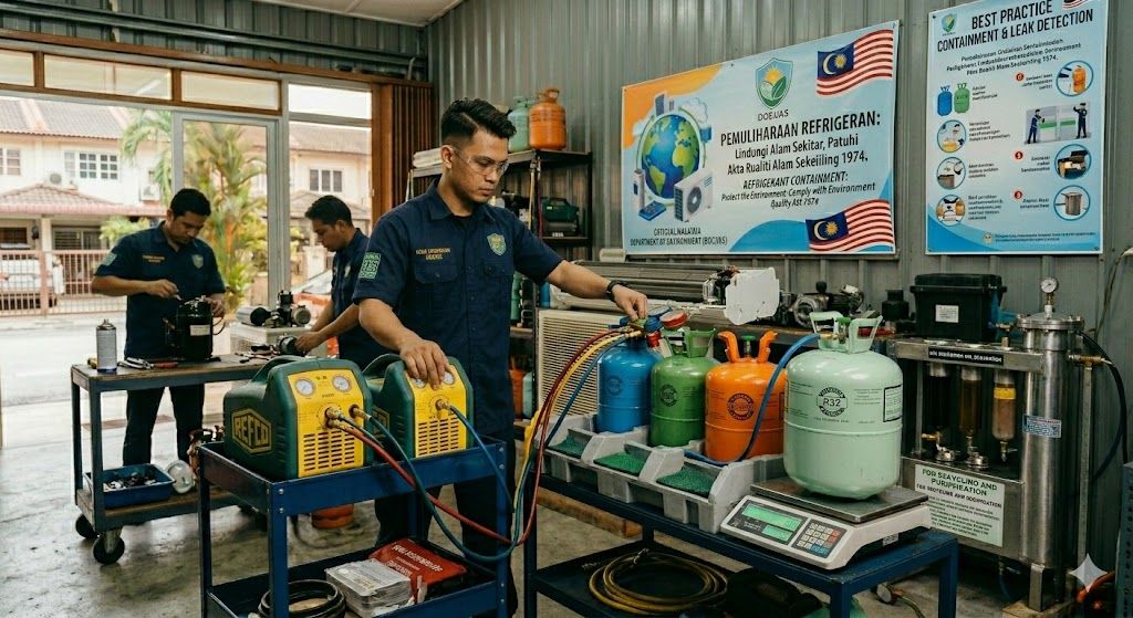 refrigerant storage containment guidelines Malaysia DOE