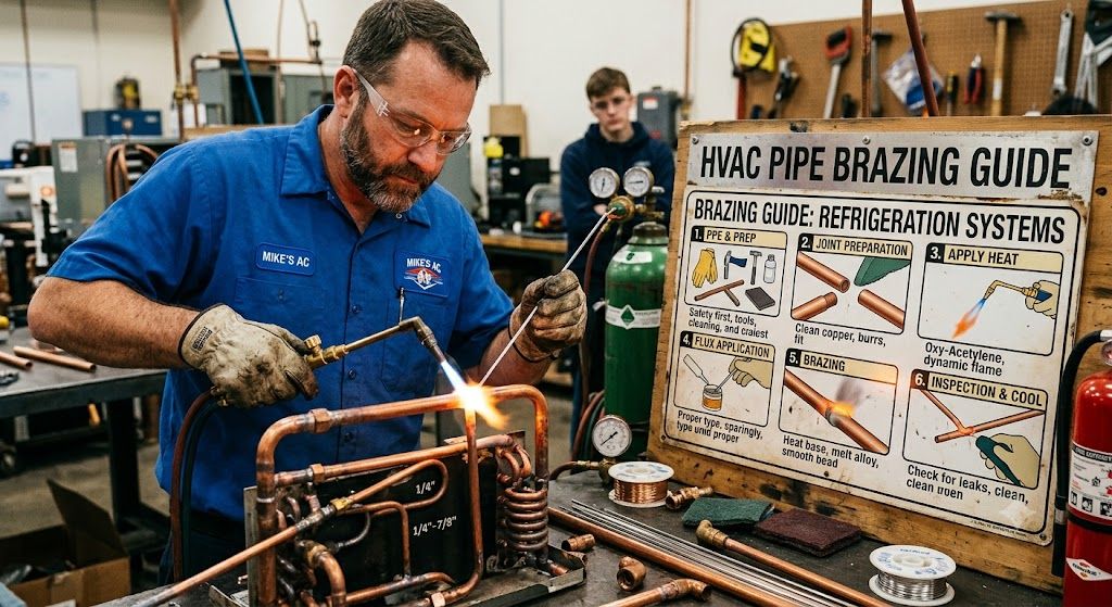 HVAC pipe brazing guide refrigeration systems