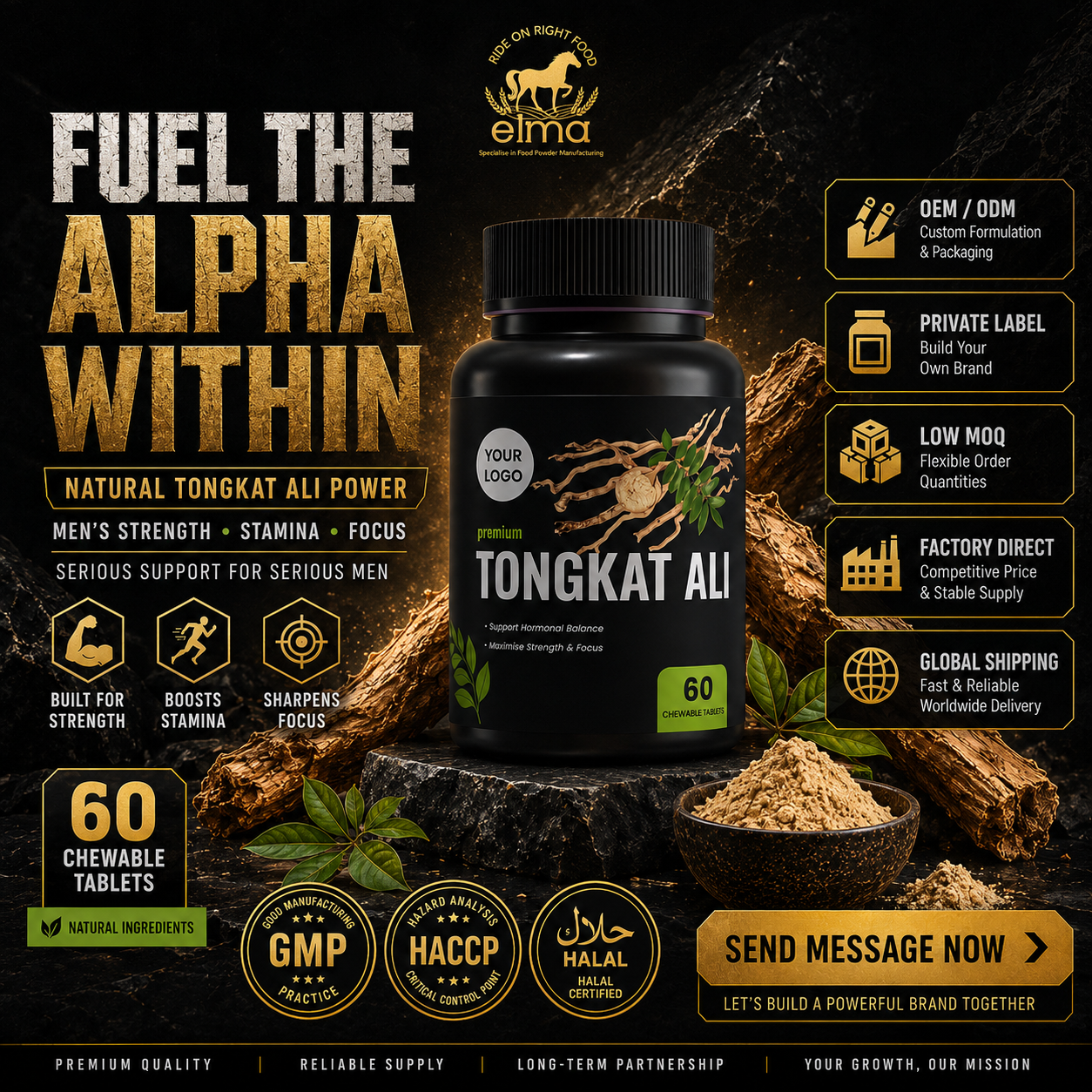 Wellness and Nutrition Expert for Custom Tongkat Ali Men Booster Tablet Manufacturing