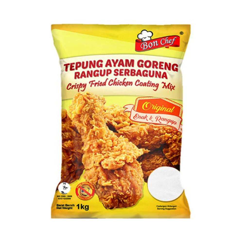 Bon Chef Tepung Ayam Goreng Original / Fried Chicken Coating Mix Original 1kg