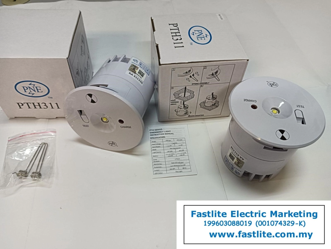 PNE PTH-311 Recessed LED Emergency Light Kuala Lumpur (KL), Malaysia ...
