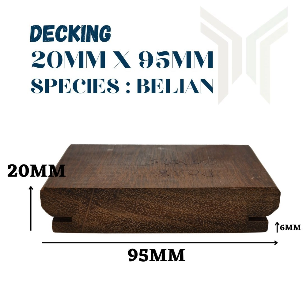 Decking 20mm x 95mm (P028) - Belian