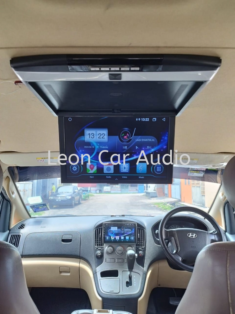 Hyundai Starex 17.3" fhd hdmi usb mp4 roof led monitor