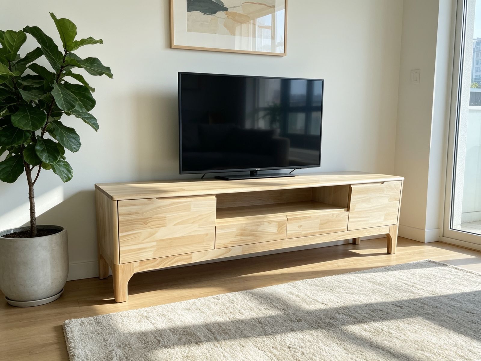 SOLIDWOOD TV CABINET