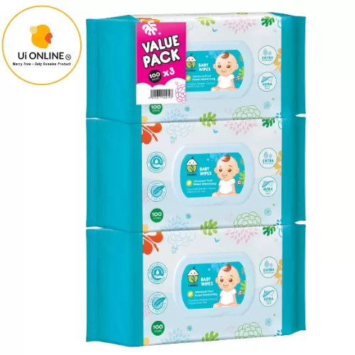 CHOMEL Baby Wipes (100 sheets x 3 Multipack)