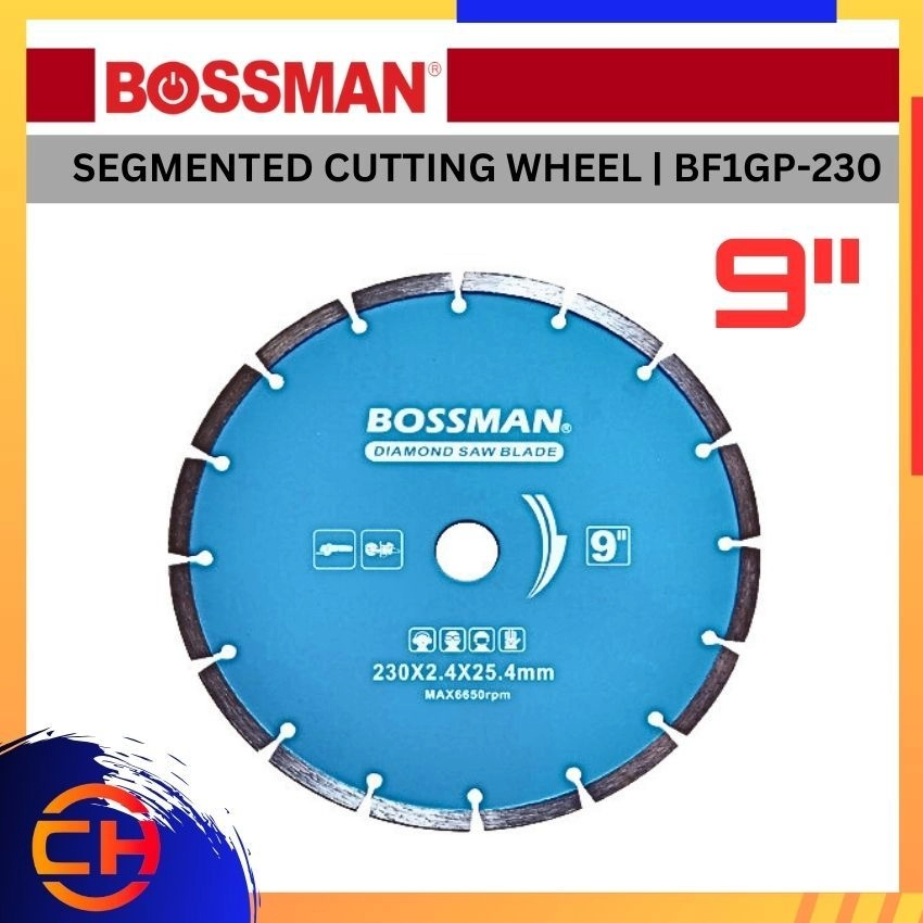 BOSSMAN DIAMOND CUTTING WHEEL BF1GP-230 SEGMENTED CUTTING WHEEL 