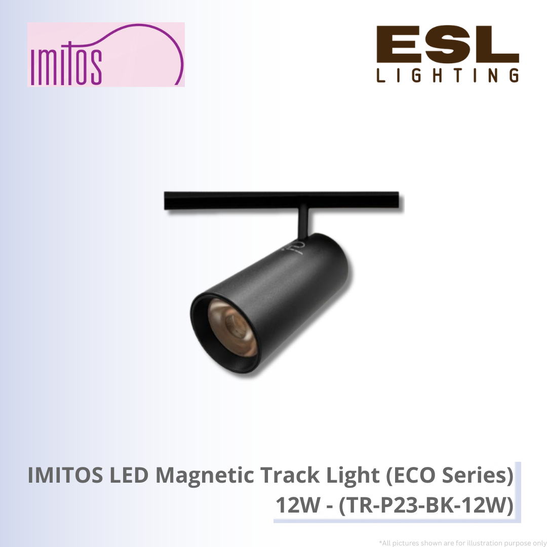 IMITOS LED Magnetic Track Light (ECO Series) 12W - TR-P23-BK-12W