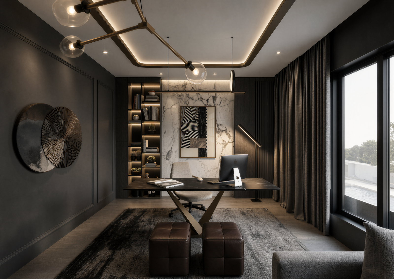 Study room - Isola Villa @ Bungalow | Interior Design in Selangor & KL Now