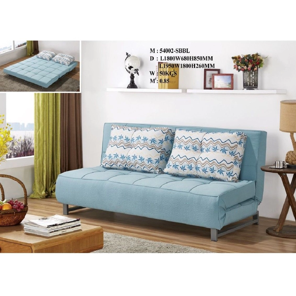 Curvy Sofa Bed - Blue