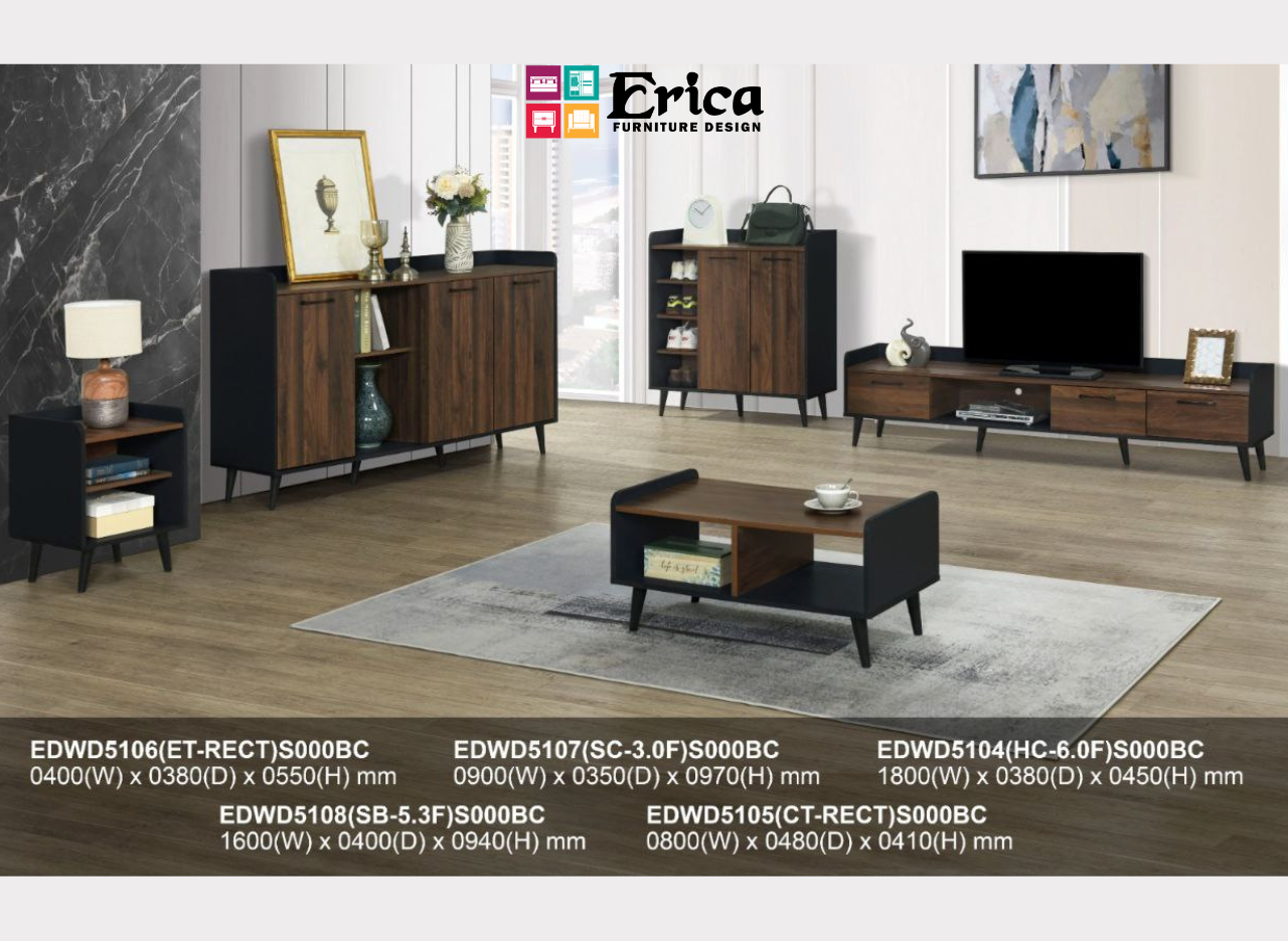 EDWD5104 (HC-6.0F) / 5105 (CT-RECT) / 5106 (ET-RECT) / 5107 (SC-3.0F) / 5108 (DISPLAY) - LIVING SET