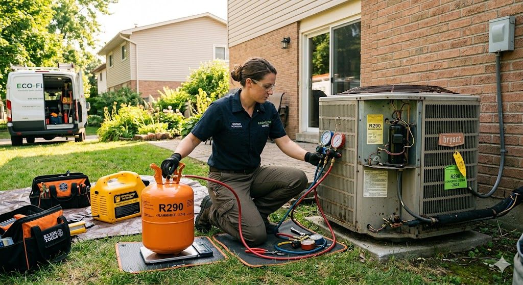 R290 retrofitting HVAC systems