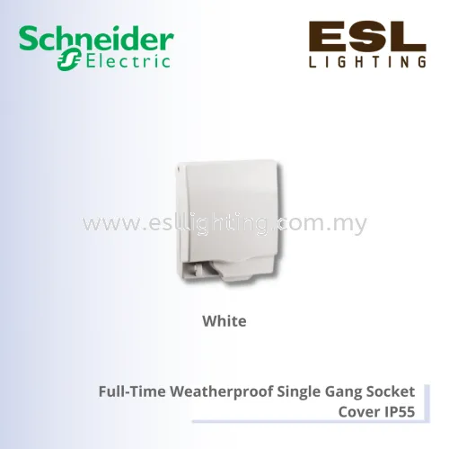 SCHNEIDER Kavacha Full-Time Weatherproof Single Gang Socket Cover IP55 - E223R_WE