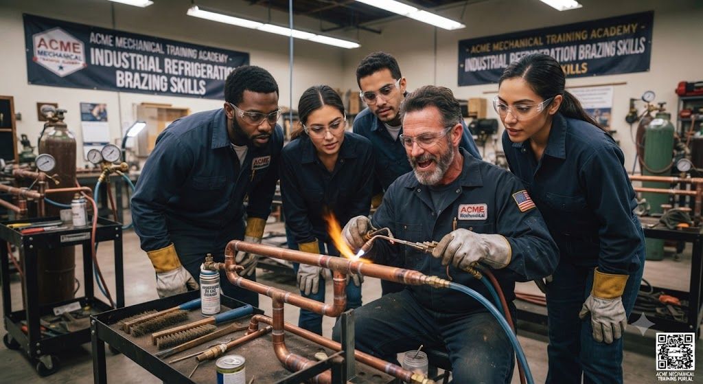 HVAC industrial refrigeration brazing skills training
