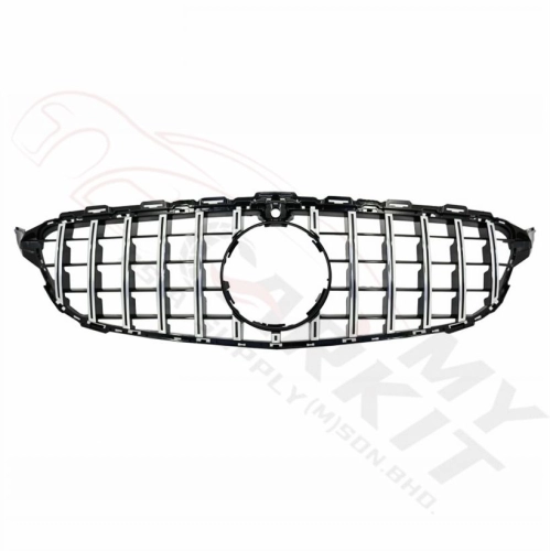 MERCEDES BENZ C CLASS W205 GT GRILLE BLACK CHROME