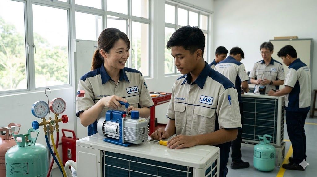 JAS refrigerant technician training