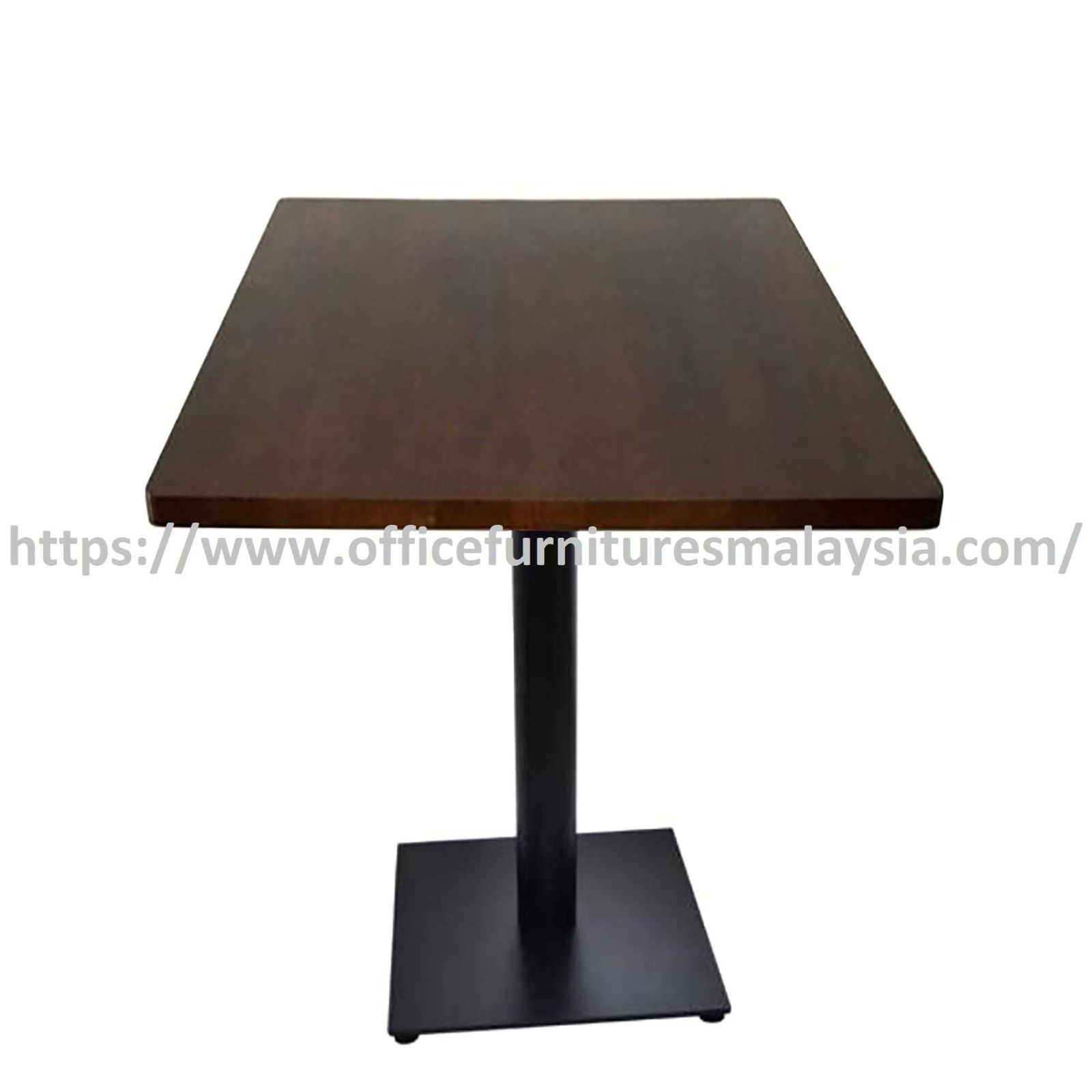2 ft Low Rubber-Wood Square Table with Mild Steel Leg OFSM13R6060LS