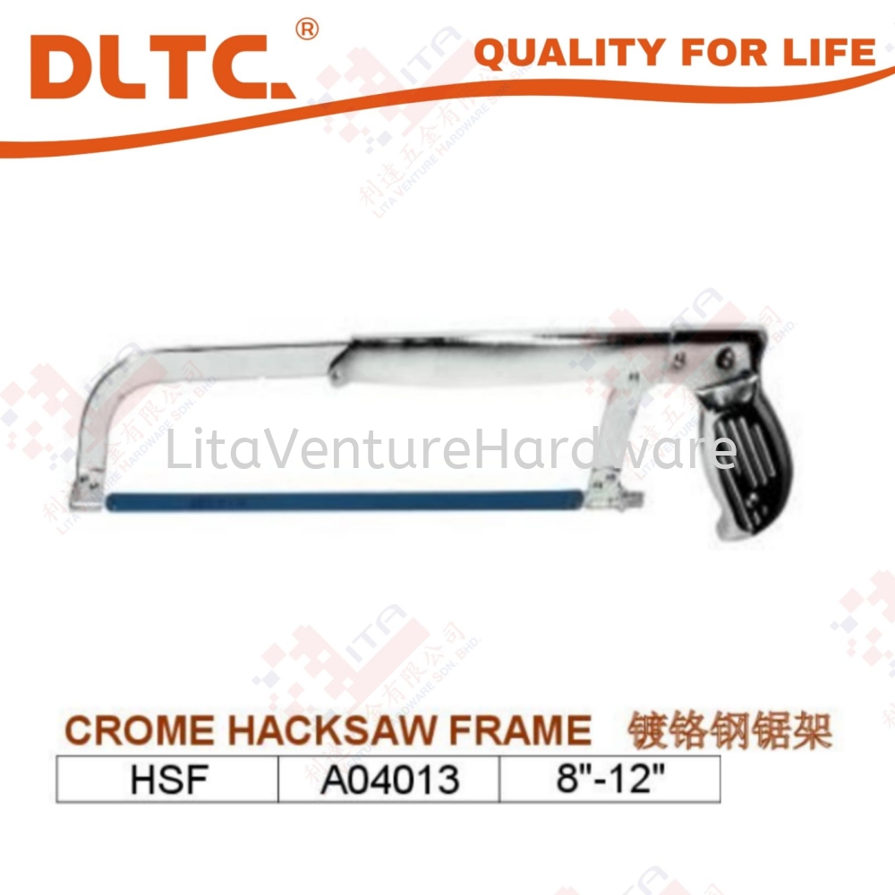DLTC BRAND CROME HACKSAW FRAME - HSF