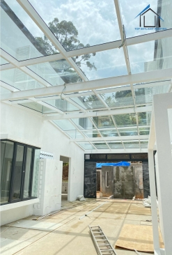 Glass Roof Hollow Frame Design