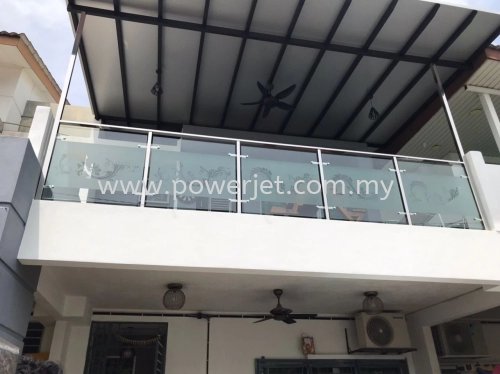 House Balcony Glass Decoration Frosted Sticker