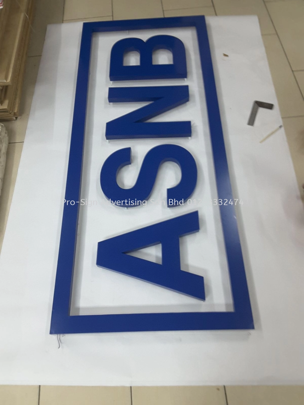 ALUMINIUM BOX UP LED BACKLIT (AMANAH SAHAM NASIONAL BERHAD, BINTULU, 2016)