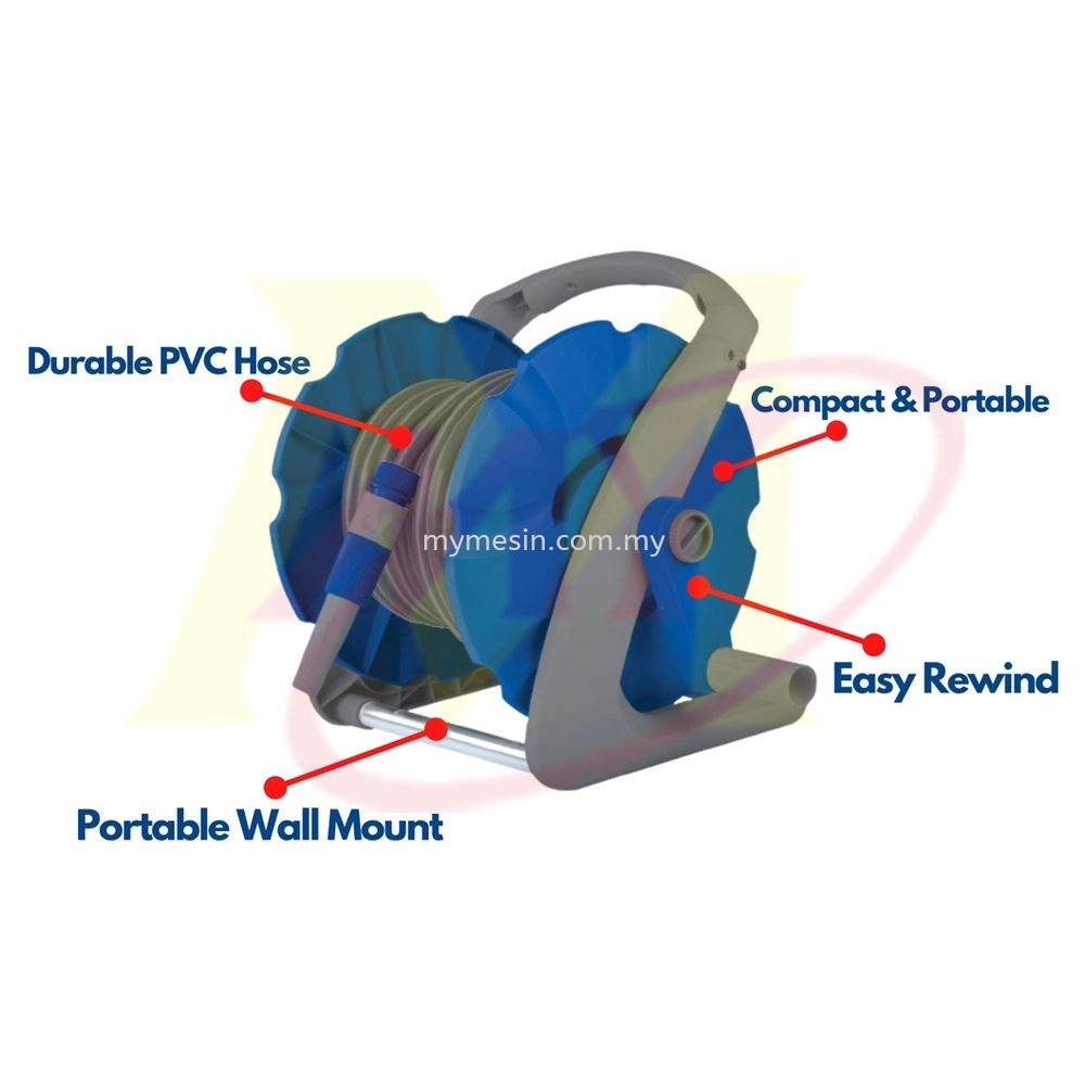 MY Tsunami Pump HR-15 2 IN 1 Compact Garden Hose Reel