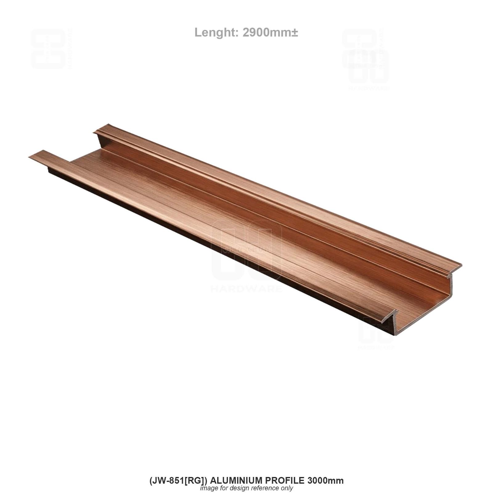 (JW-851[RG]) ALUMINIUM PROFILE 3000mm