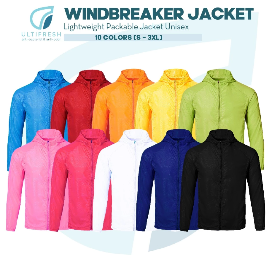 ULTIFRESH Windbreaker Jacket Unisex Lightweight Microfiber Jacket Unisex AKJ01