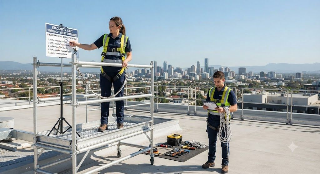 HVAC safety audit working at height standards