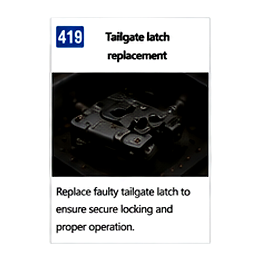 Tailgate Latch Replacement