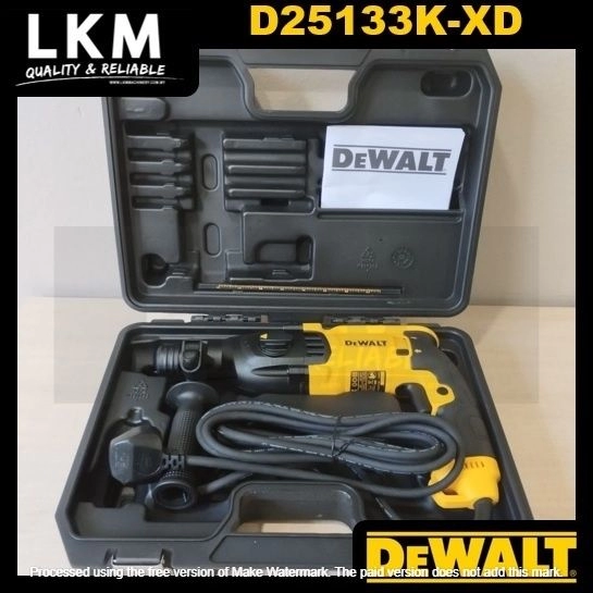 DEWALT D25133K-XD 800W 26MM 2KG 3MODE SDS-PLUS ROTARY HAMMER