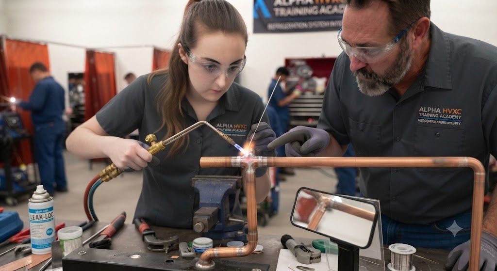 HVAC refrigeration leak free brazing training