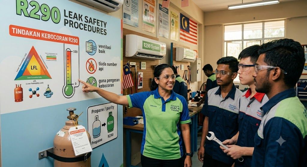 R290 leak safety procedures