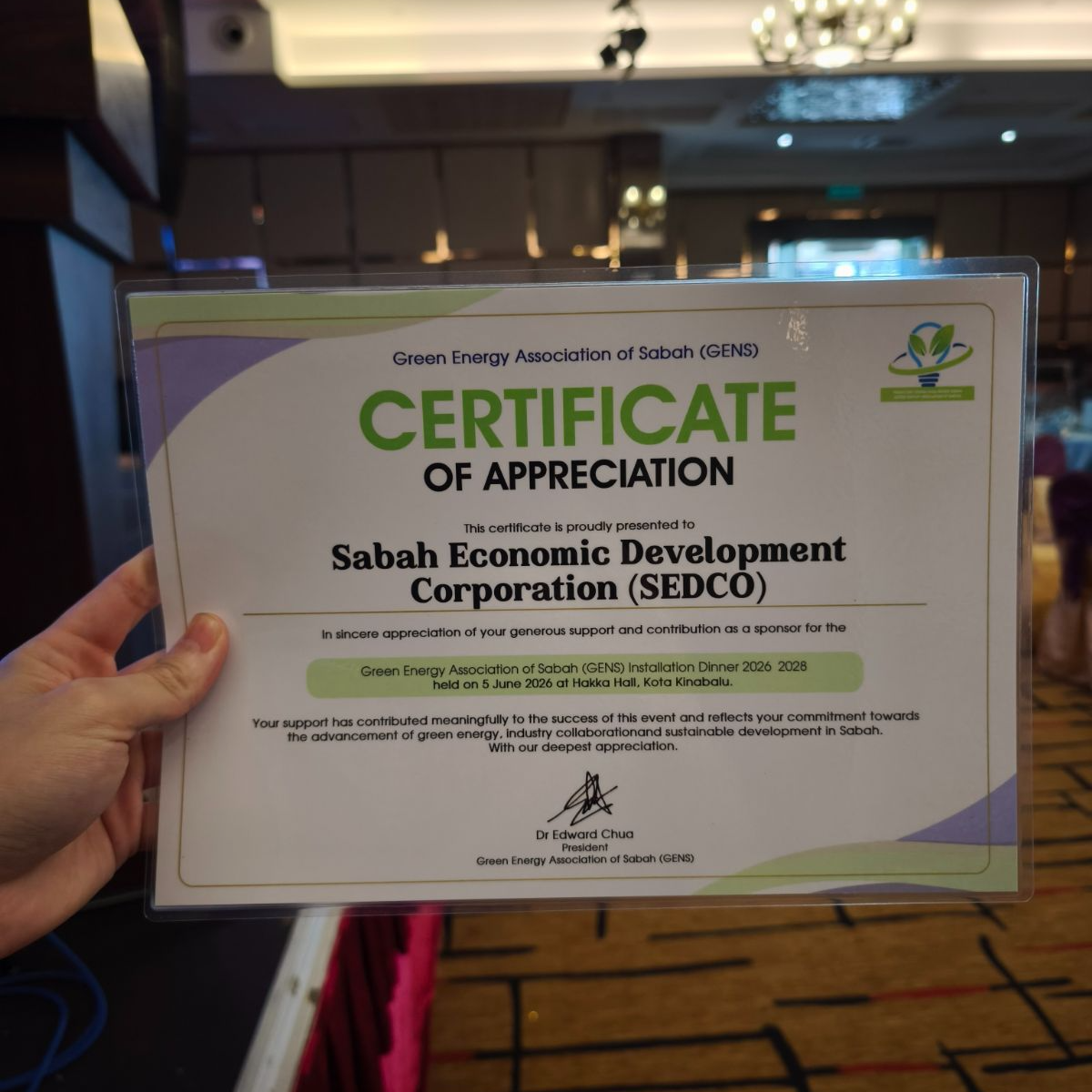 Certificate Printing Hard Lamination Waterproof Encapsulation Sabah Kota Kinabalu CCS