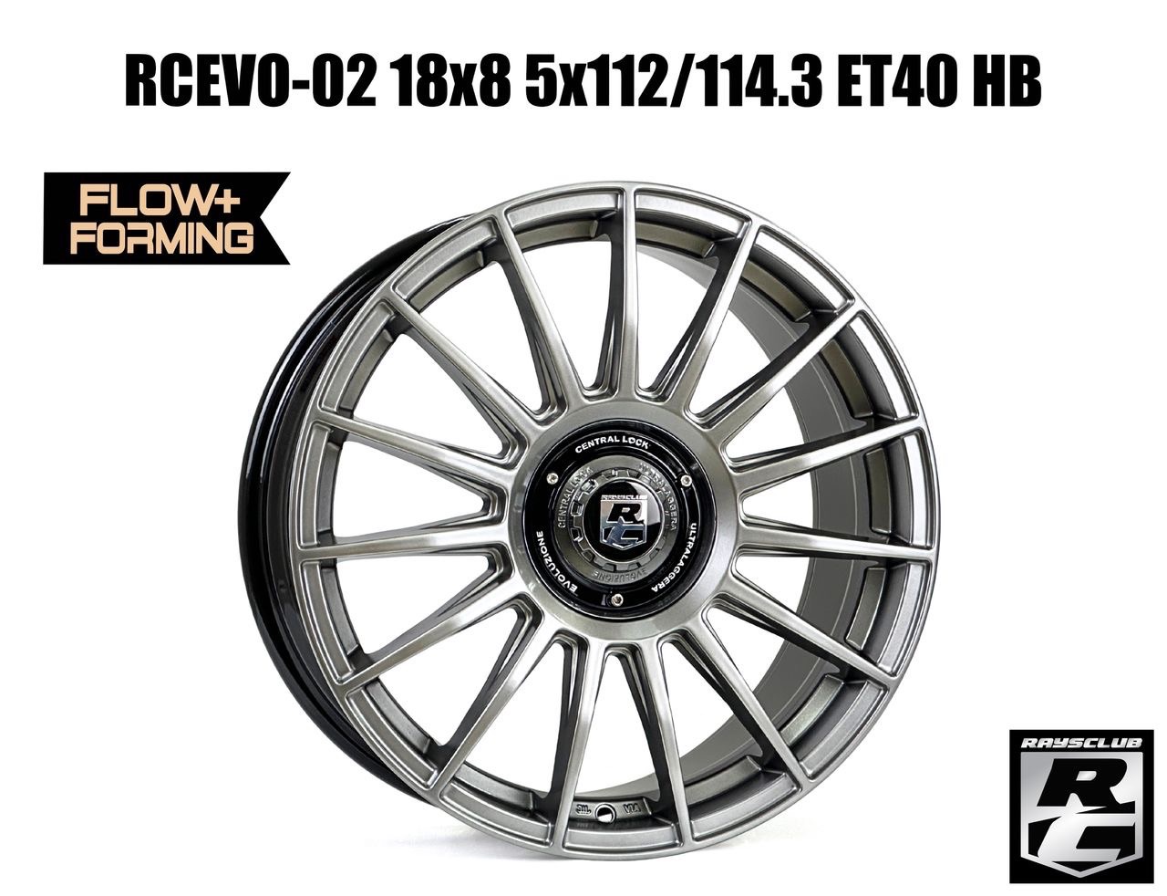 RCEVO-02 18x8 5X112/114.3 ET40 HB