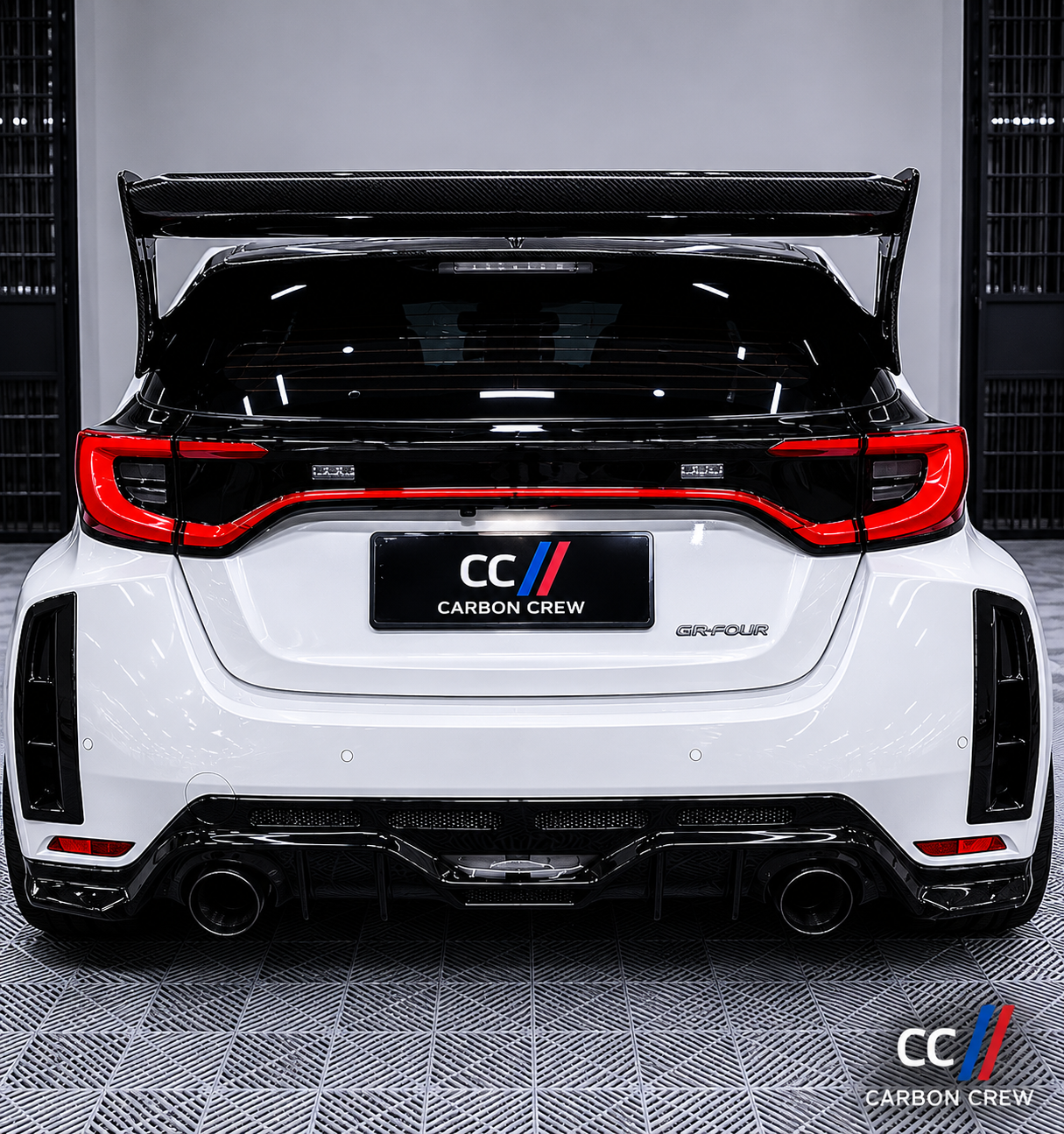 Toyota Gr Yaris Tom’s rear bumper duct carbon