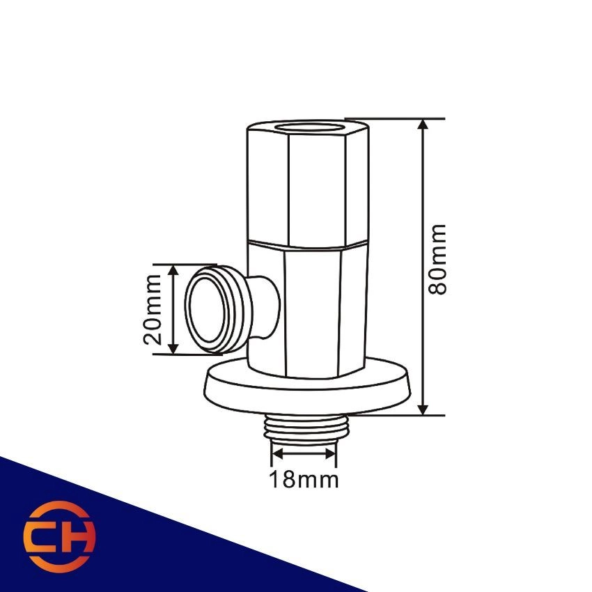 SORENTO BATHROOM FAUCET SRTWT902 / SRTWT903 Angle Valve