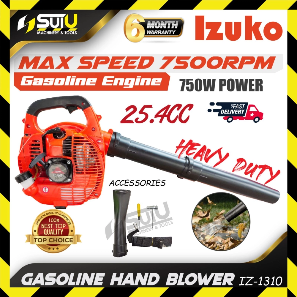 IZUKO IZ-1310 / IZ1310 25.4CC Gasoline Hand Blower / Mesin Peniup 750W 7500RPM